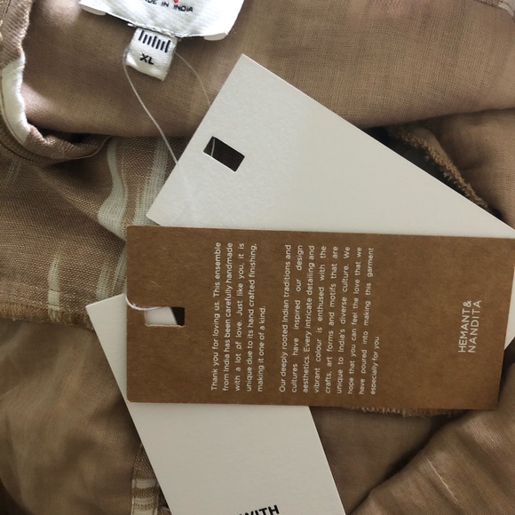 Hemant & Nandita Gurun Coverup Maxi Dress in Nude - Picture 7 of 9